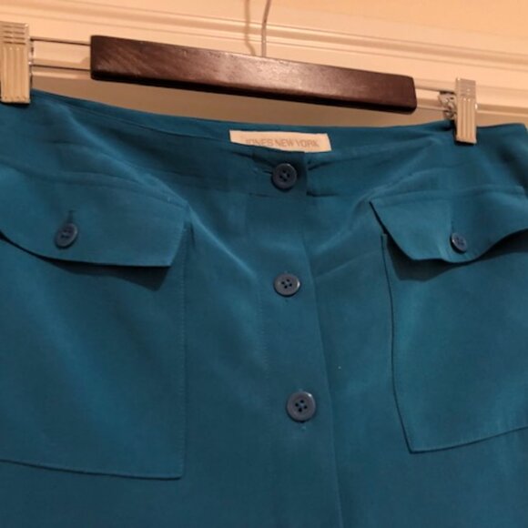 Jones New York Skirt, 100% Silk, Size 12 - Picture 8 of 9